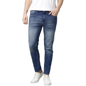 Pantalon en jean personnalisé pour hommes de haute qualité, coupe normale, pantalon en jean décontracté pour hommes, pantalon extensible en denim délavé vintage à des prix abordables - Product Image 6