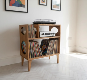 Table console d'appoint en bois massif recyclé de style moderne avec trois tiroirs pour l'ameublement de la maison, l'entrée, l'atelier ou l'appartement - Product Image 2