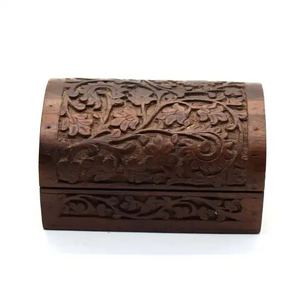 Caja de Almacenamiento de Madera Tallada a Mano con Diseño del Árbol de la Vida, con Capacidad Personalizada para Decoración del Hogar, Almacenamiento de Joyas y Regalos - Product Image 4