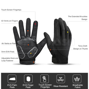 Guantes de Ciclismo MTB Duraderos de Dedo Completo, Suministro Directo de Fábrica OEM - Product Image 6