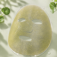 Masque facial en feuille de lyocell Y386 35gsm infusé à la Centella Asiatica, biodégradable, en fibres végétales de Cica, non tissé, sec