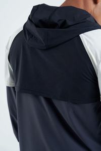 Vente en gros, 100% Polyester, sweat à capuche pour hommes, à manches longues, léger, avec poche, entièrement zippé, vestes de travail - Product Image 3