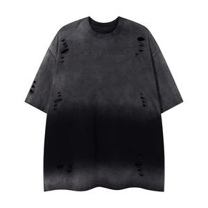 Acid Wash <b>Oversized</b> Streetwear Tee Distressed Hem Vintage T-<b>Shirt</b> Retro Washed Drop Shoulder Tee Premium <b>Oversized</b> T-<b>Shirt</b> - Product Image 1