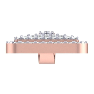 Colgante de Plata S925 con Moissanita VVS, Certificado IGI, Chapado en Oro Rosa, Estilo Hip Hop, Colgantes y Dijes de Diamantes con Forma Cuadrada Personalizados - Product Image 2