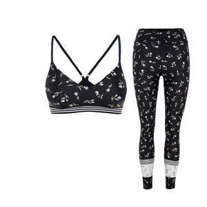 2025 ropa de gimnasio de entrenamiento de algodón 100% para mujer, conjuntos deportivos de alta demanda para Yoga, Fitness, logotipo personalizado de talla grande en la parte delantera y la cintura - Product Image 1