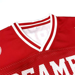 Camiseta de fútbol de malla extragrande personalizada al por mayor, camiseta de fútbol extragrande personalizada 100% poliéster, último estilo - Product Image 2