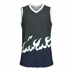 Maillot de basket-ball réversible OEM, logo personnalisé imprimé, uniformes de basket-ball, vêtements de sport respirants, maillot de basket-ball - Product Image 1