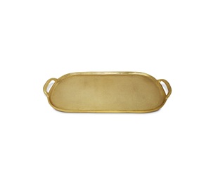 Bandeja de Servicio de Latón Premium Hecha a Mano para Templo, Puja, Boda, Festival - Solución Elegante para Servir - Product Image 1