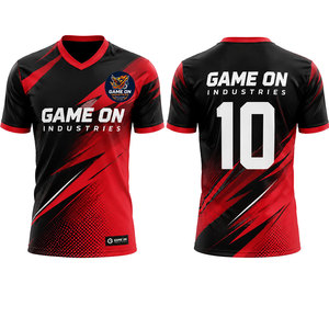 เสื้อฟุตบอลผู้ชายแบบกำหนดเองได้เต็มรูปแบบ พิมพ์ลายแบบ Sublimation แห้งเร็ว น้ำหนักเบา เสื้อทีมฟุตบอลฝรั่งเศส - Product Image 1
