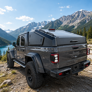 Toldo rígido ligero de aluminio estilo cuña para caja de camioneta Jeep Gladiator de 5 pies (cama corta), impermeable y con cerradura - Product Image 3