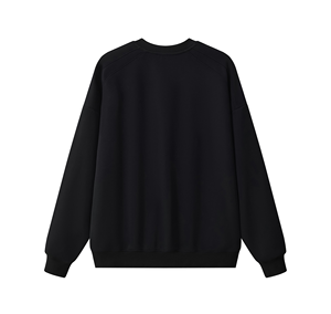 เสื้อสเวตเชิ้ตคอวีแบบสวมใส่ได้ทั้งชายและหญิง ทรงโอเวอร์ไซส์ ผ้าฟลีซ แขนเสื้อแบบแร็กแลน ทรงหลวม สไตล์ลำลอง สตรีทแวร์ เสื้อเปล่าไม่มีลาย - Product Image 4