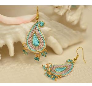 Embroidered <b>Jewelry</b> <b>Custom</b> Multi-Beaded Earrings Women Festive Party <b>Jewelry</b> At Best Price Beaded Earrings - Product Image 1