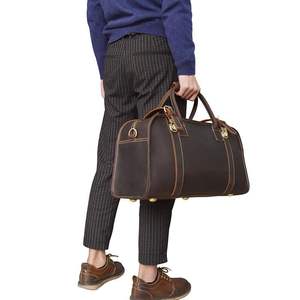 Erlend borsone in pelle Vintage stile Weekender per accessori da viaggio alla moda - Product Image 4