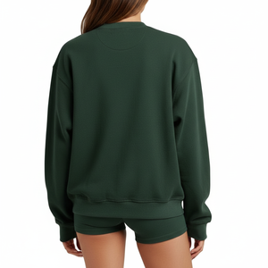เสื้อสเวตเชิ้ตผู้หญิงแบบเรียบ คอกลม ขายส่งจำนวนมาก ผู้จัดจำหน่าย MOQ ต่ำ - Product Image 2