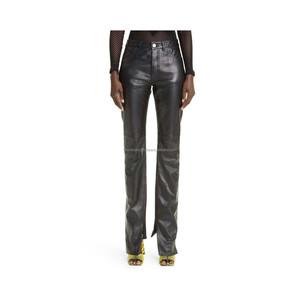 Pantalon d'hiver décontracté pour femme à taille haute 100% lin imperméable et écologique / Pantalon en lin véritable personnalisé / Pantalon de haute qualité - Product Image 4
