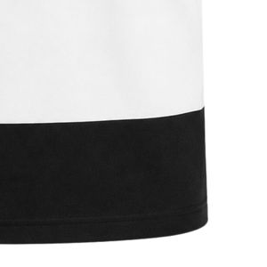 Black White Contrast Stripe Polo <b>Shirt</b> Short Sleeve Color Block with JJ Logo Embroidery for Men Casual Sportswear Sports Club - Product Image 6