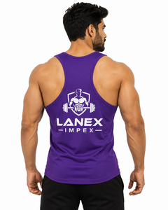Débardeur de sport violet personnalisé pour homme – Gilet de fitness sans manches, maillot de musculation, entraînement, séchage rapide, vêtement de sport athlétique - Product Image 4