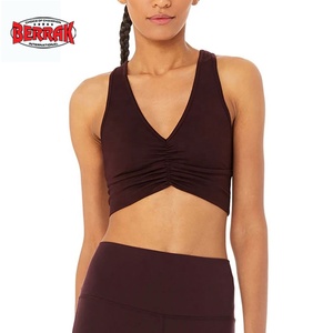 Sujetador deportivo sin costuras para mujer, ropa interior de Yoga de realce de pico profundo a prueba de golpes, transpirable, para correr, gimnasio, chaleco Sexy de entrenamiento en la espalda - Product Image 4