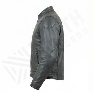 Chaqueta de Motociclista de Cuero Genuino para Hombre de la Mejor Calidad, Nueva Colección de Invierno, Chaquetas de Motocicleta con Protecciones Desmontables Personalizadas - Product Image 3