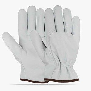 Gants de travail en cuir de chèvre de haute qualité, résistants, pour la protection personnelle, durables, résistants à la chaleur, gants de jardinage - Product Image 5