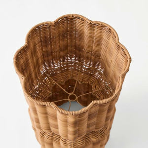 Panier à plantes en rotin tissé à la main, couvre-pot en osier, pot à fleurs décoratif pour l'intérieur et l'extérieur, pot de jardin pour la maison - Product Image 2