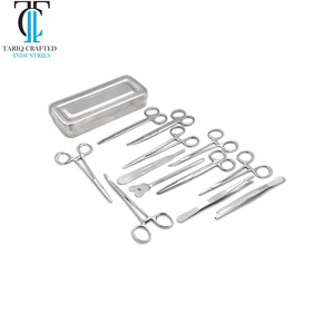 Kit de Instrumentos de Cirugía Menor de Acero Inoxidable con Bandeja – Pinzas, Tijeras, Portaagujas para Uso Médico - Product Image 4