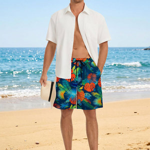 Wholesale Men's Summer All Over Printed Shorts High Quality Custom Logo in Custom Polyester <b>Marble</b> Fashion Printed <b>Mesh</b> Shorts - Product Image 3