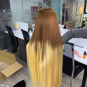 Cabello Virgen Vietnamita Liso Extremo Rubio Ombre, Cabello Humano de Lujo Súper Doble Trama, Envío Rápido Directo de Fábrica - Product Image 2