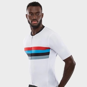 Men Short Sleeve Cycling Jersey Breathable Quick Dry Zip Up Bike <b>Shirt</b> Four Way Stretch Road <b>MTB</b> Wear - Product Image 4