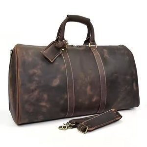 Sac de sport en cuir polyvalent avec doublure en polyester, grande capacité, design renforcé pour la salle de sport et les voyages - Product Image 1