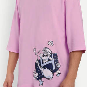 T-shirt homme à épaules tombantes très demandé, qualité supérieure 100% coton, nouveau design pour t-shirt à épaules tombantes - Product Image 4