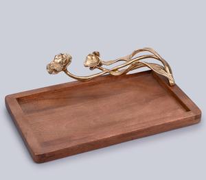Mango wood Tray <b>Walnut</b> Finished Wood Storage Trays - Product Image 5