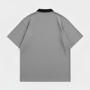 Polo en coton premium pour homme, uni, décontracté, respirant, à manches courtes, avec logo brodé, tendance - Product Image 5