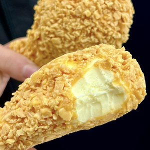 Crème glacée molle populaire en forme de cuisse de poulet frit dorée 3D, de haute qualité, personnalisable en gros - Product Image 1