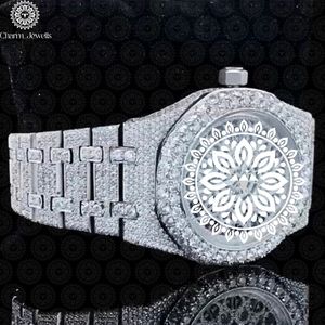 Montre mécanique de luxe Charm_Jewells, boîtier carré en acier inoxydable, cadran de 40 mm, verre lumineux, analogique, date automatique, résistante à l'eau 10 ATM - Product Image 3