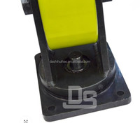 Roda Caster Putar Peralatan Industri Beban Super Berat 3-6 Ton dengan Polyurethane dan Besi