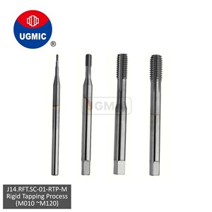 UGMIC J14.RFT.SC-01-R.T.P-M1.0 6H 2P Machos de roscar de carburo sólido con estrías enrolladas de rosca M para mano derecha, 1 semana de garantía - Product Image 1