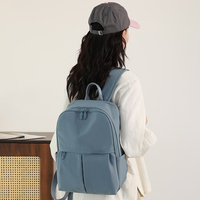 Sac à dos décontracté unisexe beige géométrique en polyester avec fermeture éclair, grande capacité 36-56L, poches avant, idéal pour l'école, les voyages et le quotidien des étudiants