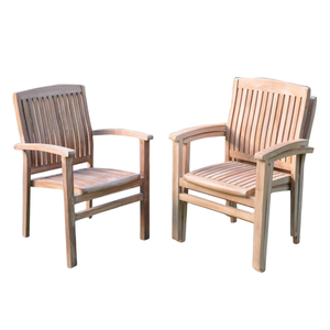 Silla individual en oferta, hecha de madera de teca de buena calidad, diseño moderno con reposabrazos y respaldo para uso en exteriores o interiores. - Product Image 5