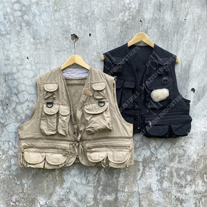 Chaleco táctico utilitario personalizado para hombre, chaleco de lona impermeable, multibolsillos, sin mangas, ligero, para entrenamiento al aire libre - Product Image 3