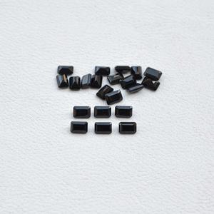 Hecho a mano 4mm x 6mm Natural negro espinela Octágono en forma de hermosa piedra preciosa suelta mejor calidad espinela piedra artículos de joyería al por mayor - Product Image 4