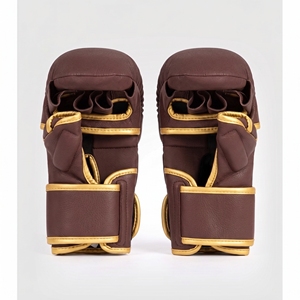 Gants de boxe en cuir premium respirants avec sangle de poignet réglable pour les arts martiaux mixtes, le sparring et l'entraînement en salle de sport - Product Image 2