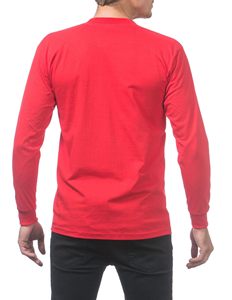 Camiseta de manga larga con cuello redondo, de algodón 100%, estilo oversize, corte cropped y holgado para hombre. - Product Image 6