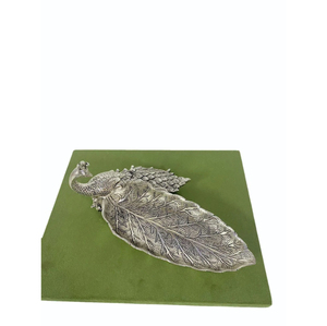Metal handmade Platter <b>Silver</b> Color Aluminium Made Admirable Look Dishes & Plates For Serving Food Dinnerware Accessories Supply - Product Image 3