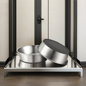 Bol pour eau et nourriture portable, réglable, robuste, en acier inoxydable, antidérapant, résistant à la rouille, passe au lave-vaisselle, pour chiens, chats, petits animaux - Product Image 6