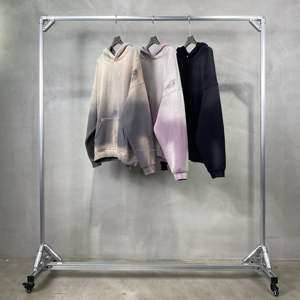 Sudadera personalizada de algodón de gran tamaño de alta calidad en relieve de peso pesado lavado ácido Vintage cálido cómodo Sudadera con capucha - Product Image 1