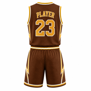 Derniers modèles d'uniformes de basketball, maillots et shorts personnalisés imprimés par sublimation, tissu respirant à séchage rapide, vêtements de sport d'équipe - Product Image 5