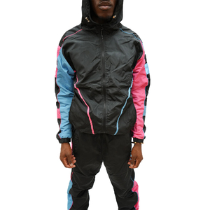 Ensemble veste et pantalon coupe-vent réfléchissant pour homme OEM, imperméable, streetwear, techwear, logo personnalisé - Product Image 3