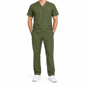 Uniforme Médico Personalizado para Hombre, Conjunto de Jersey y Pantalones Cortos de Spandex, Ropa de Trabajo Práctica para Enfermería, Verano, Manga Corta - Product Image 2