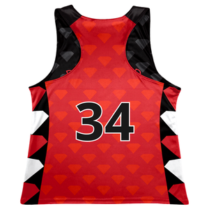 Venta al por mayor de camisetas de lacrosse sin mangas para mujer, sublimadas, de malla perforada, para práctica, de secado rápido, para entrenamiento de lacrosse. - Product Image 4
